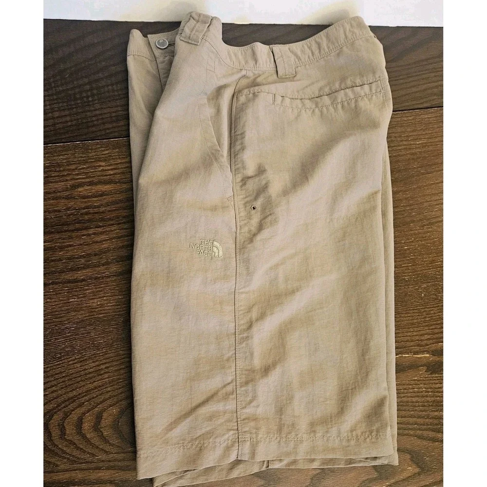 VTG The North Face Horizon Hiking Shorts Men's‎ 32 Tan Canvas Quick Dry S07 AH6L